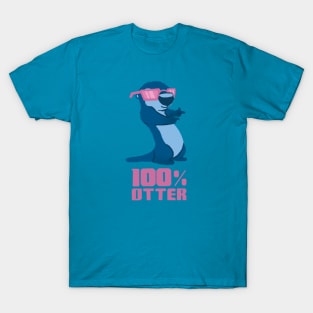 100% Otter Blue T-Shirt